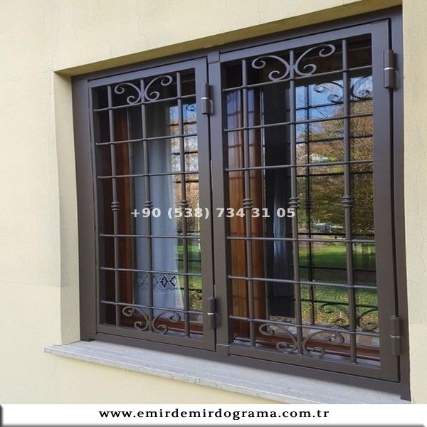 pencere korkuluk dekoratif çift açılım